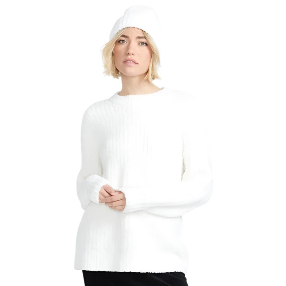 NWT VOLCOM WOMEN'S LIL SOFTIE KNIT SWEATER STAR WHITE. SIZE SMALL.